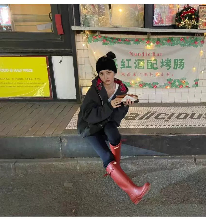 Brandy BM宋祖儿同款内里红格纹连帽夹棉外套bm新款美式保暖棉服,淘宝优惠券,粉丝福利购,淘宝优惠卷