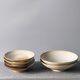 Jingdezhen stone pottery handmade tableware vintage retro soup plate
