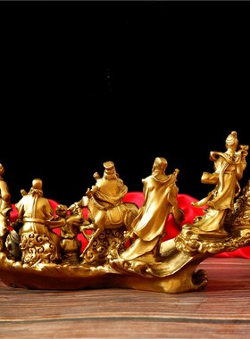 纯铜各显神通何仙姑韩湘子铁拐李