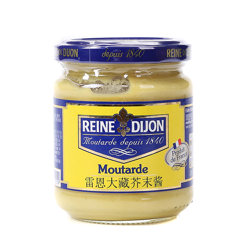 雷恩大藏黄芥末酱200g法国原装进口第戎经典法式风味沙拉炸鸡蘸酱 - 图0