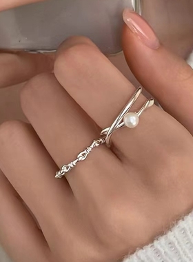 女925银韩版高级感戒指