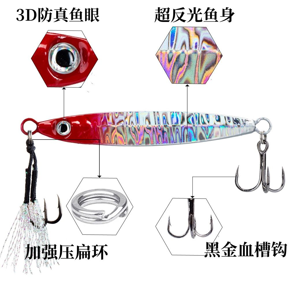 远投铁板路亚饵飘落海钓淡水钓翘嘴鲈鱼鲅鱼亮片岸抛专用 通杀饵,淘宝优惠券,粉丝福利购,淘宝优惠卷