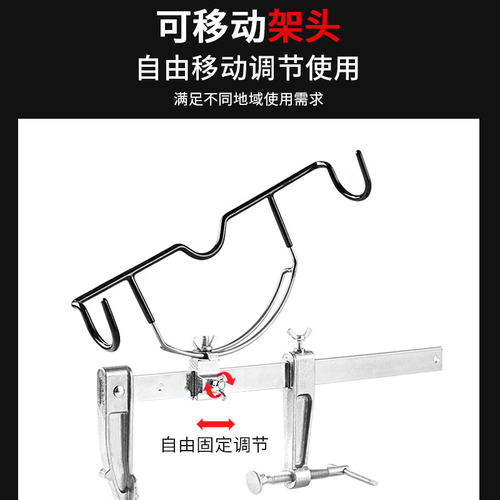 艾菲乐斯水滴轮支架桥钓筏钓支架钓鱼支架万向炮台架杆船钓筏竿架 - 图1