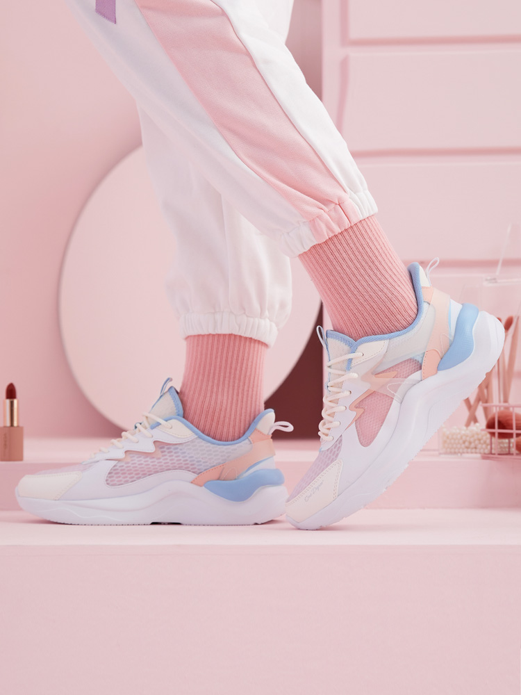 云舒361女鞋运动鞋女2025夏季新款女士网面透气鞋子轻便休闲鞋女 - 图1