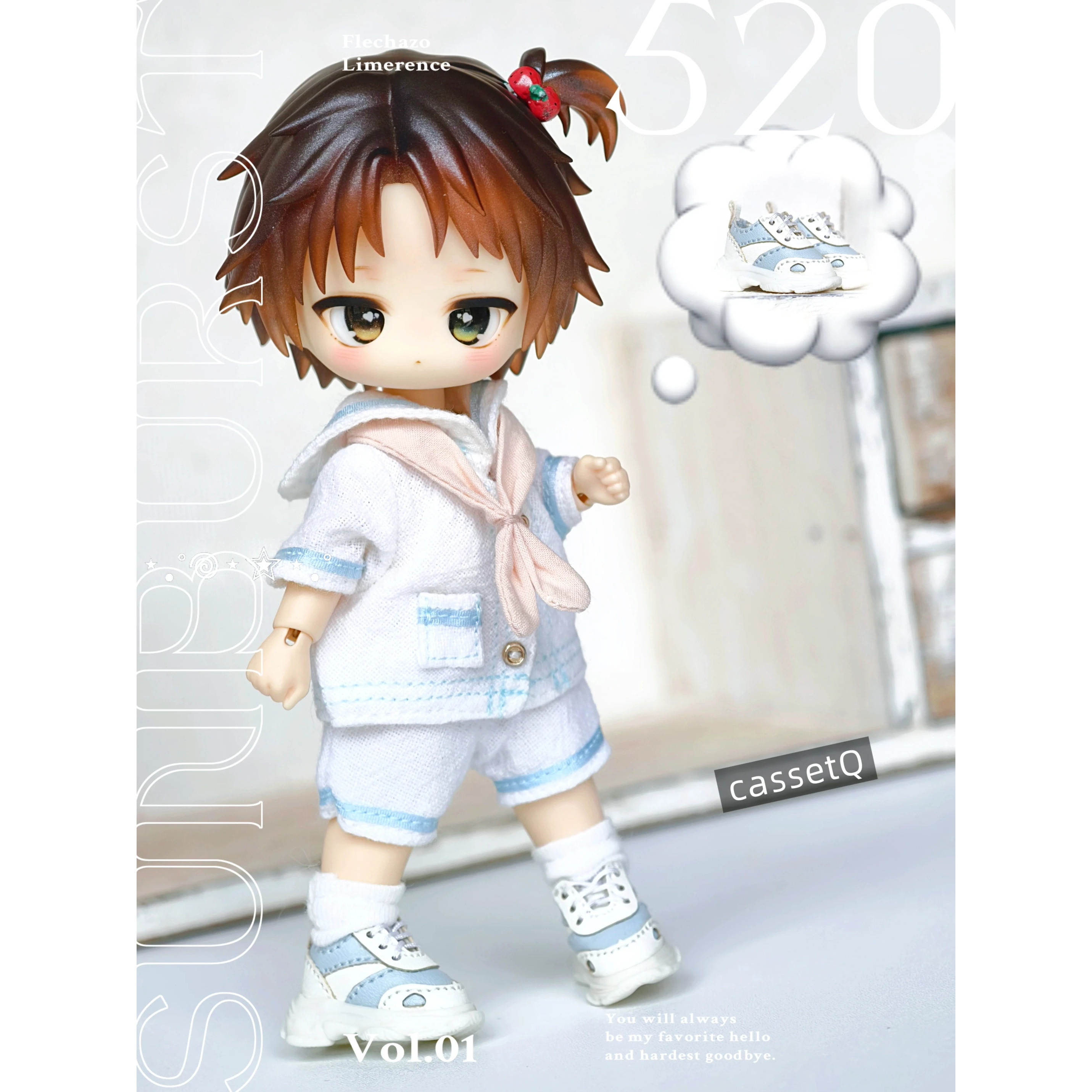 【cassetQ】小跑芙老爹鞋bjd娃鞋ob11鞋子12分小呜阿巳定金 - 图0