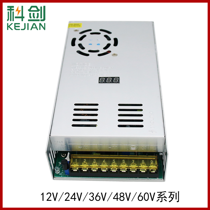 dc12v600w24v500w36v48v60v数显示可调大功率开关电源直流变压器-图2