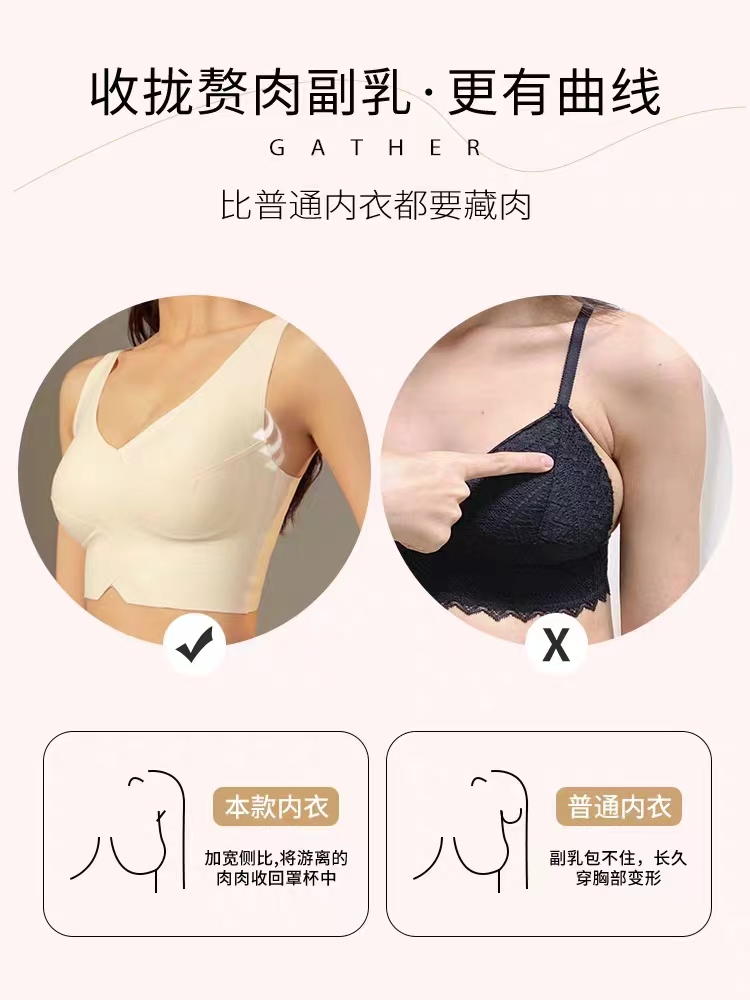 【美背界的豆腐脑】斯里兰卡乳胶收副乳肩带不规则交叉JZ-82554 - 图3