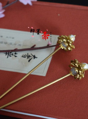 古装汉服贝壳珍珠旗袍配饰