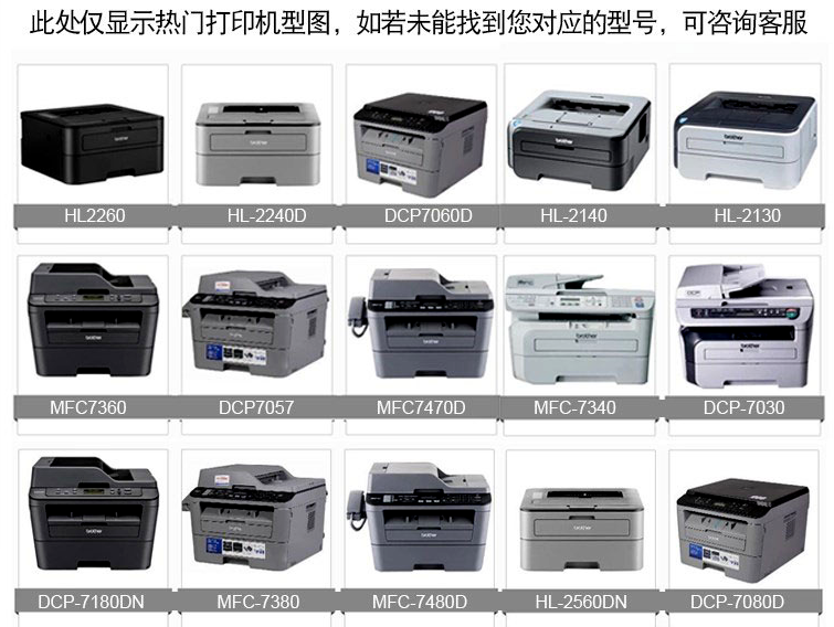 天威LT2020/2822兄弟7360/7030/7340/7380/1608施乐M115b碳粉墨粉 - 图0