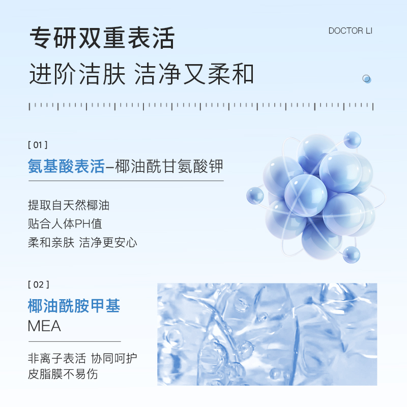 李医生洗面奶烟酰胺洗面奶温和深层清洁补水保湿提亮肤色洗面奶