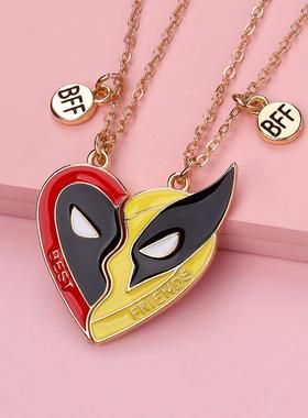 死侍3电影衍生周边Wolverine Best Friends项链小众原创设计ins链