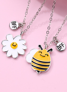 儿童可爱小蜜蜂锁骨链闺蜜礼物