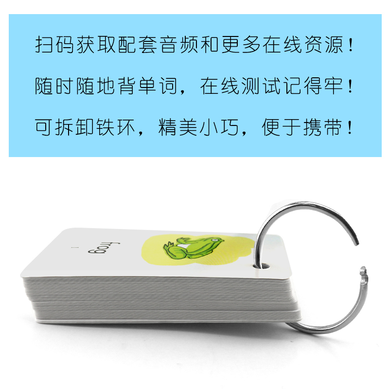 正版全套2册英语生词图片卡四年级第一二学期上下册 英语单词卡片 上海教育出版社 学生用4A4B牛津上海版英语生词图片单词卡 - 图2