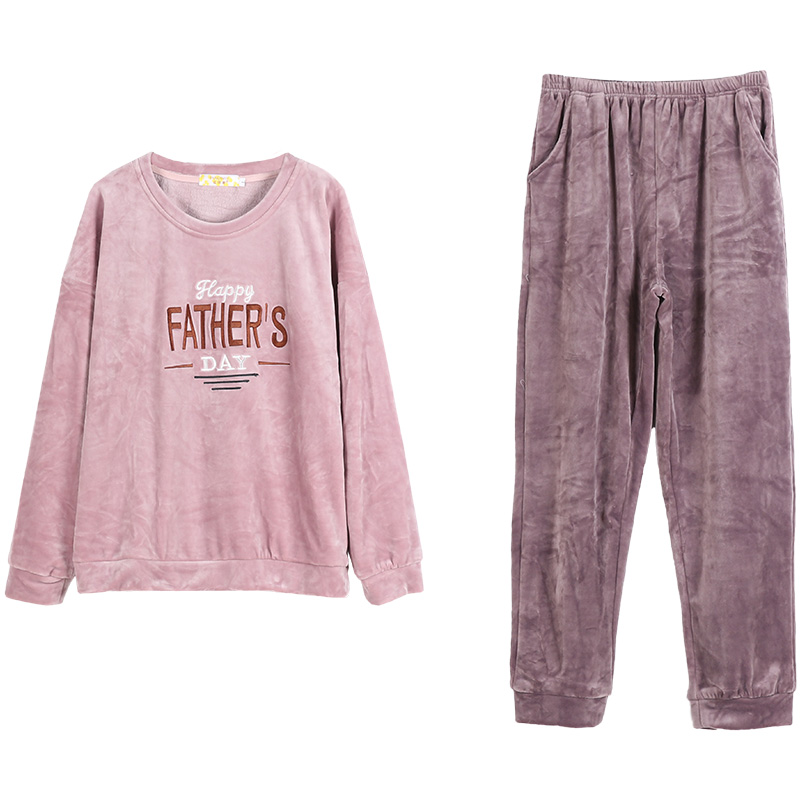 春秋加绒可外穿法兰绒珊瑚绒睡衣 潘琪美睡衣/家居服套装