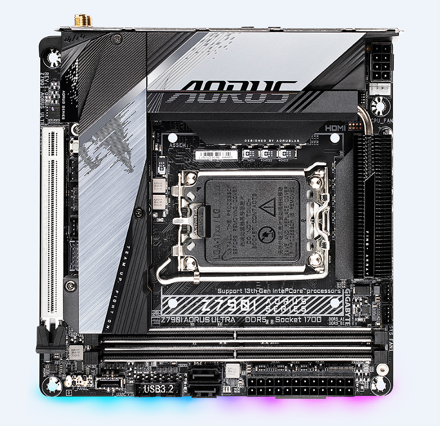 技嘉Z790I AORUS ULTRA 1700台式机主板支持12/13代cpu5代内存-图3