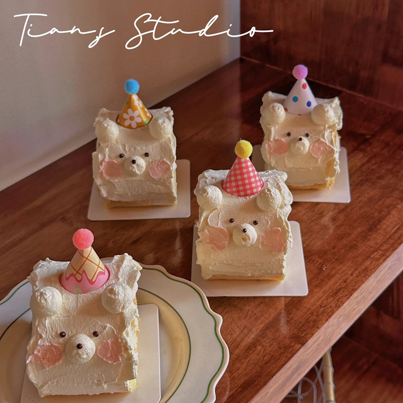 ins风香草芒果小狗小熊面包卷迷你帽摆件2-3寸白卡托,淘宝优惠券,粉丝福利购,淘宝优惠卷