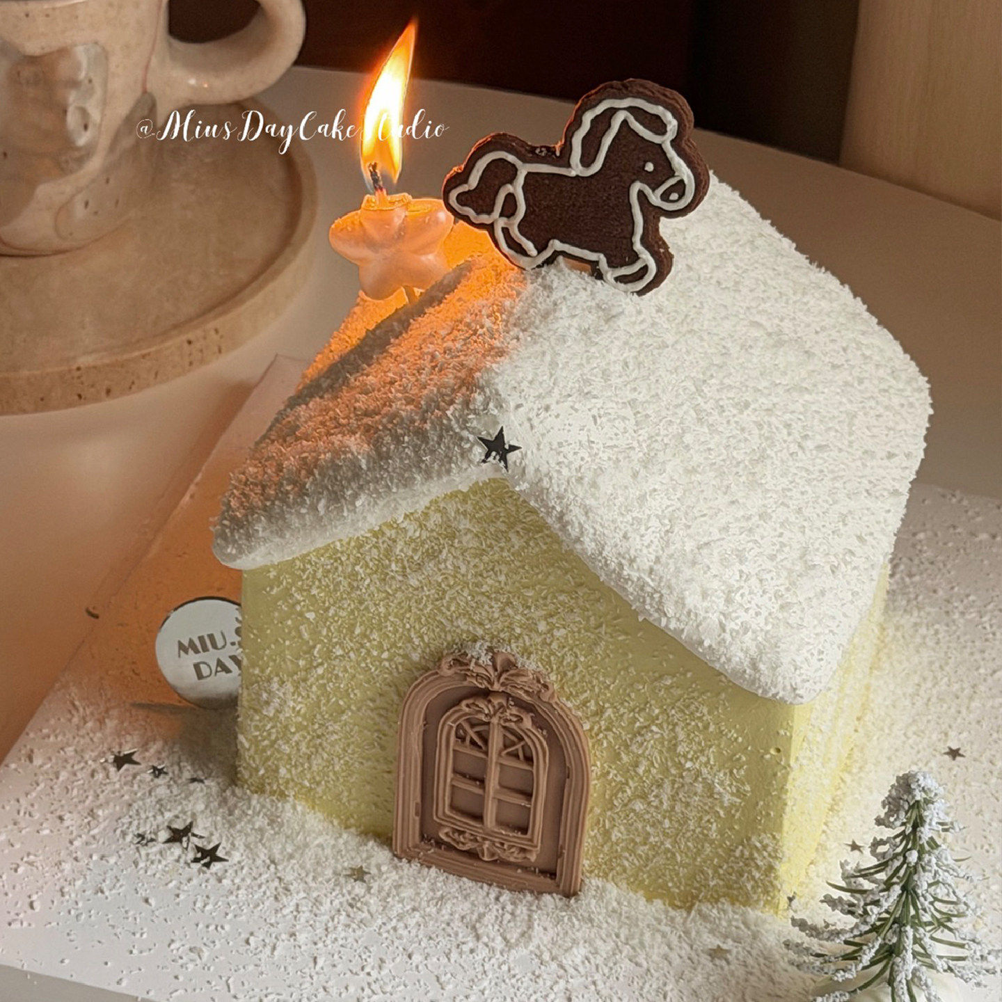 浪漫2026跨年元旦雪景新年小屋蛋糕装饰马年小马模具DIY铃铛插件,淘宝优惠券,粉丝福利购,淘宝优惠卷