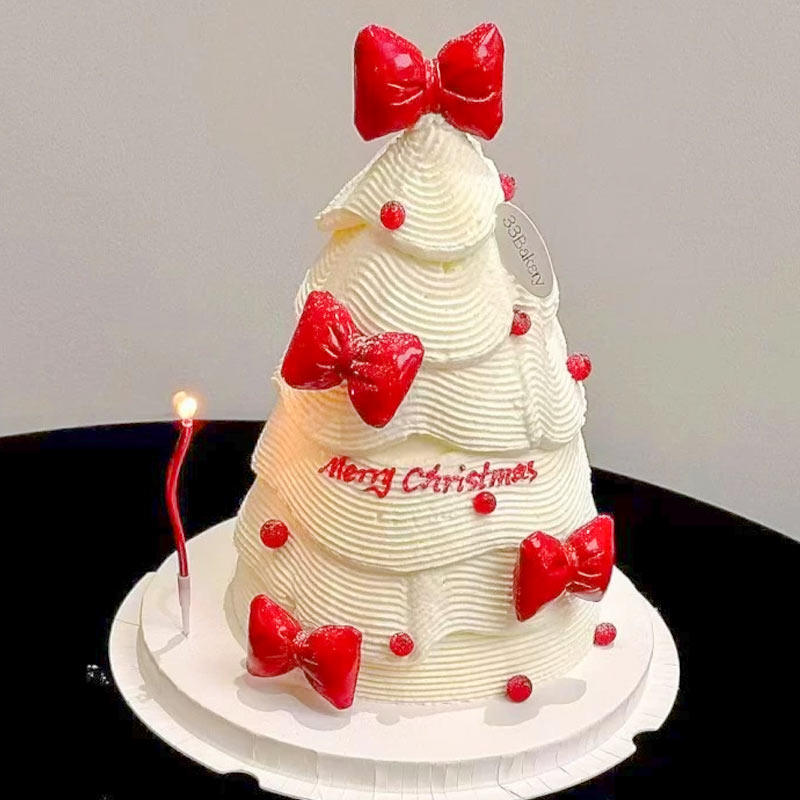 2025网红同款圣诞节新年甜品可爱摆件插件蛋糕装饰红色皮质蝴蝶结,淘宝优惠券,粉丝福利购,淘宝优惠卷