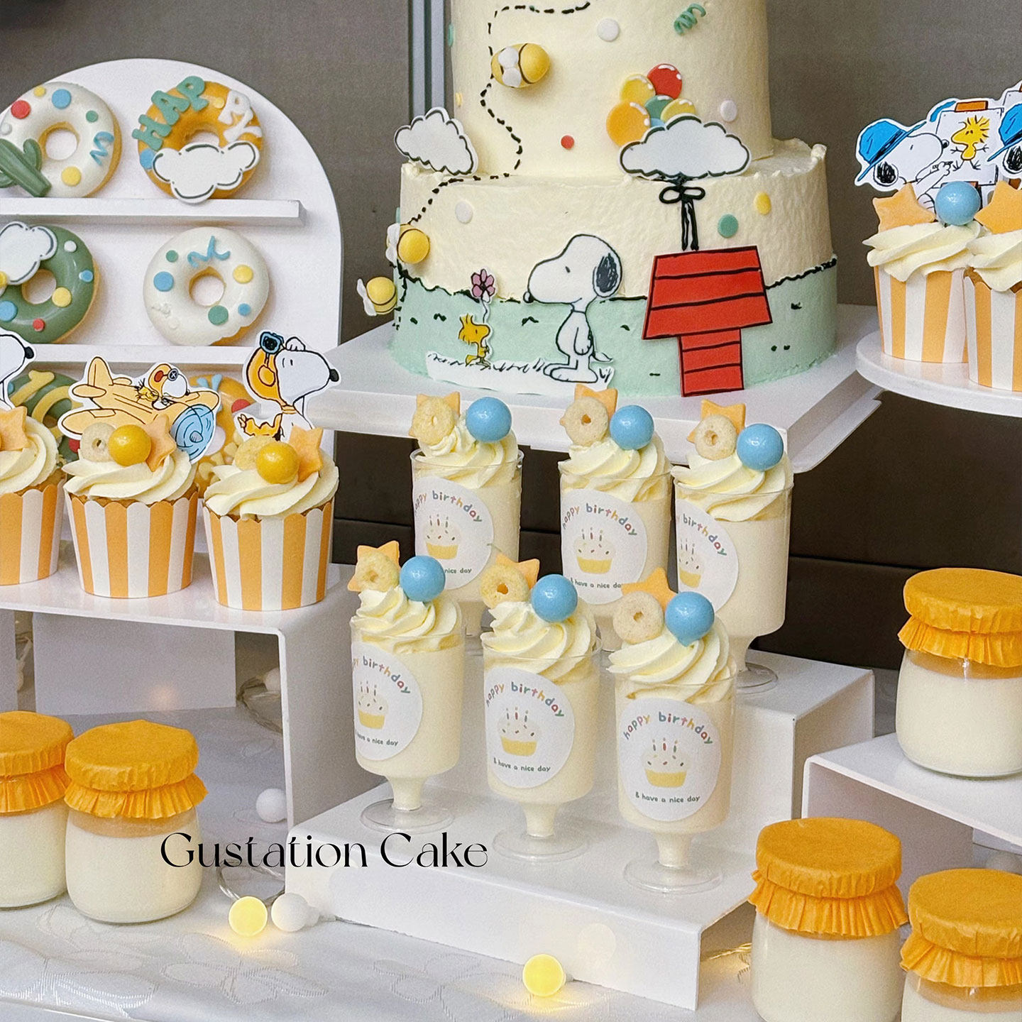 卡通动漫史努比儿童蛋糕装饰可爱狗狗插件插牌布荼歇甜品台布丁杯,淘宝优惠券,粉丝福利购,淘宝优惠卷