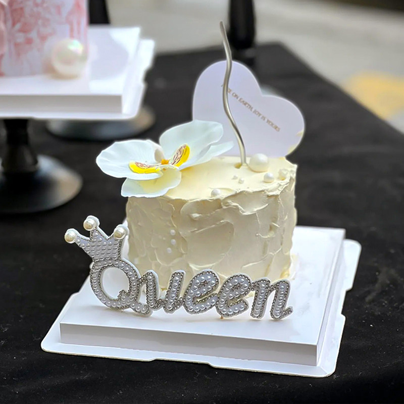 唯美3.8女神节妇女节法式慕斯蛋糕复古欧式围边皇冠珍珠Queen插件,淘宝优惠券,粉丝福利购,淘宝优惠卷