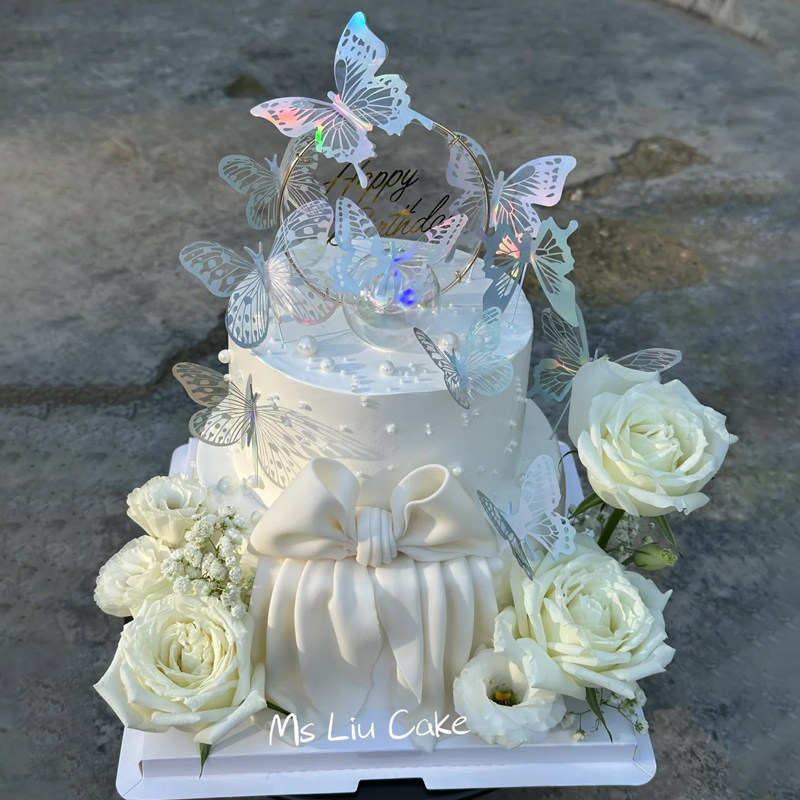 仙气飘飘仙女绝美蝴蝶适合送女生甜品蛋糕装饰鲜花玫瑰亚克力插件,淘宝优惠券,粉丝福利购,淘宝优惠卷