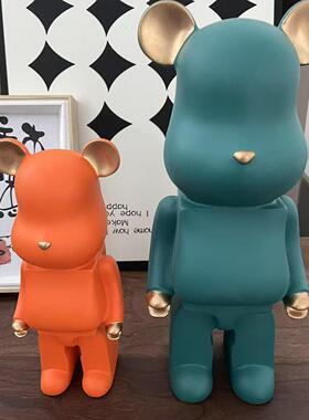 现代简约客厅玄关酒柜暴力熊