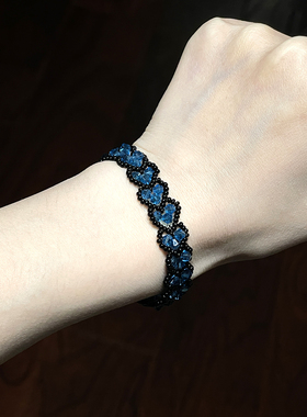 海洋之心纯手作编制水晶手链