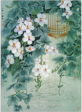 XP22周中耀工笔画临摹画稿白描国画花鸟装饰画素材临摹线描打印稿