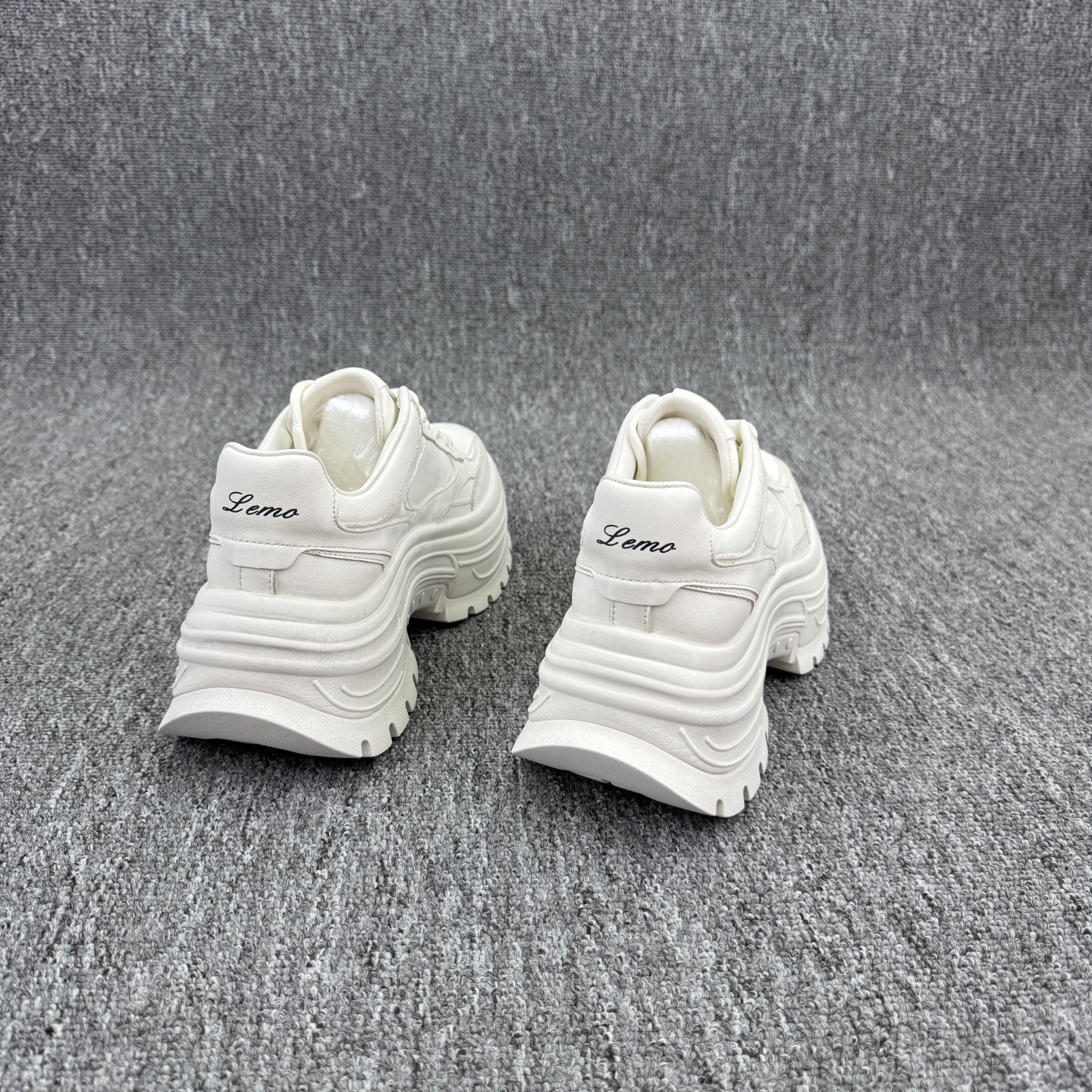 乐魔欧洲站欧货真皮女鞋2025秋新款高跟厚底松糕鞋运动休闲老爹鞋 - 图3