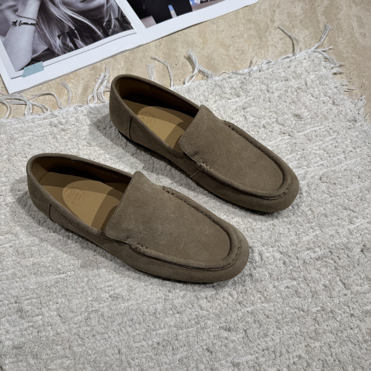 欧货欧洲站2026春季新款老钱风乐福鞋女圆头一脚蹬平底休闲豆豆鞋,淘宝优惠券,粉丝福利购,淘宝优惠卷