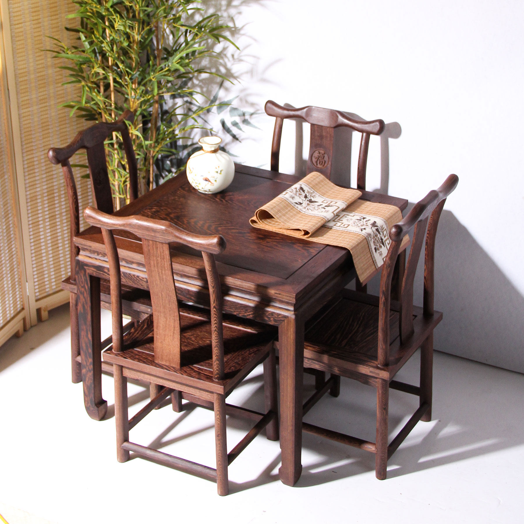 鸡翅木餐桌椅中式长条儿童学习桌实木方桌茶几小户型矮桌红木地桌,淘宝优惠券,粉丝福利购,淘宝优惠卷