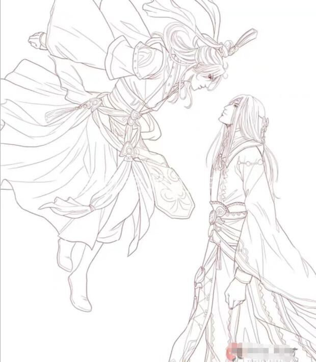 C009 古风 高清人物动漫线稿电子图822张 可涂色 持续更 自动发货,淘宝优惠券,粉丝福利购,淘宝优惠卷