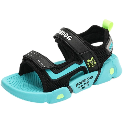 Детские летние сандалии для мальчиков, нескользящая пляжная обувь, мягкая подошва, подходит для подростков