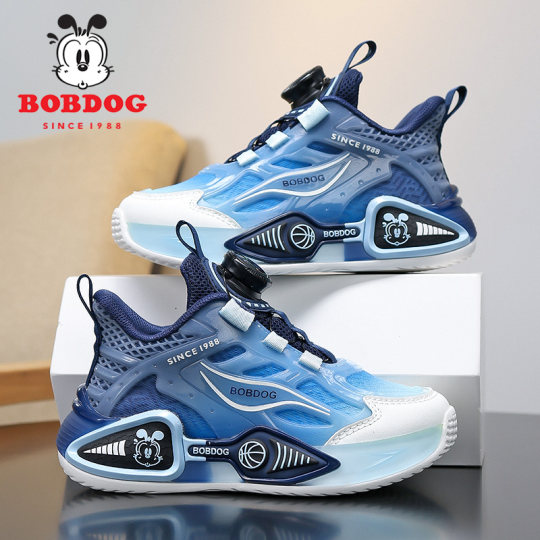 Babudou Kinderschuhe Jungen Basketballschuhe 2025 Frühling und Herbst Neue mittlere und große Kinderschuhe Mesh Atmungsaktive Kindersportschuhe