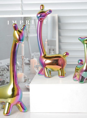 创意家居小鹿套装现代轻奢摆件