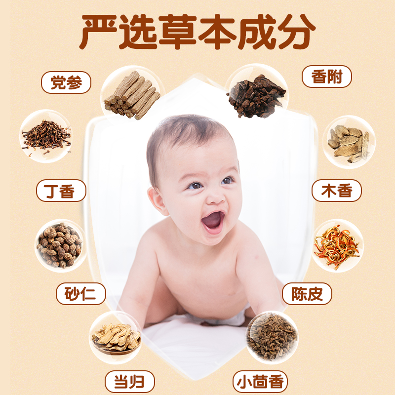 秒杀2盒！李时珍党参香附大人宝宝胀气贴