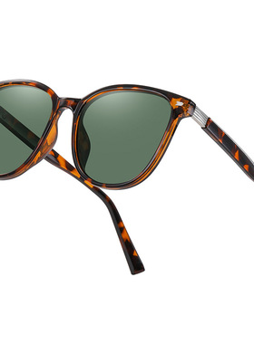 女士大框偏光轻量无感猫眼太阳镜