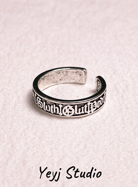 小众复古个性藏文戒指