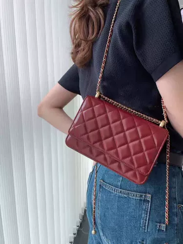 Маленькая поясная сумка, небольшая сумка, сумка на одно плечо, сумка через плечо, коллекция 2023, в стиле Шанель, на цепочке