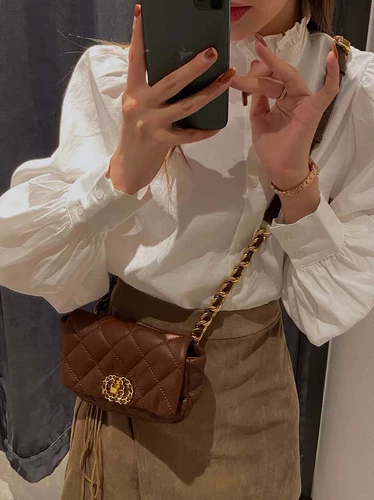 Цепь с ромбовидным узором, небольшая сумка подмышку, небольшая сумка, сумка через плечо, модная сумка на одно плечо, в стиле Шанель, на цепочке