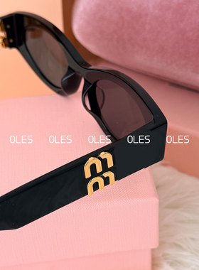 【OLES】26新款猫眼板材金属标方框眼镜架椭圆形百搭遮阳太阳眼镜