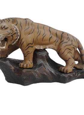 包邮石湾公仔陶瓷家居装饰摆件纯手工动物镇宅客厅十二生肖虎桌面