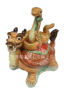 如意镇宅玄武神兽龙头龟生肖蛇