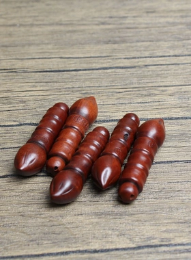 雷击枣木文昌笔配饰挂件吊坠道家法器随身配饰老料深色精雕手工