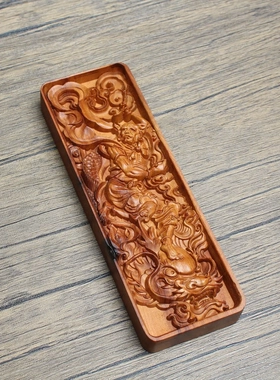 雷击枣木魁星点斗镇尺道家法器把玩手把件木质工艺品