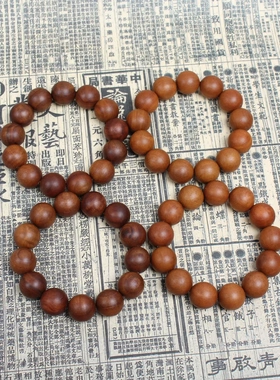 道家雷击枣木佛珠手串20mm12颗老料深色高密度高油手工高抛光小孔