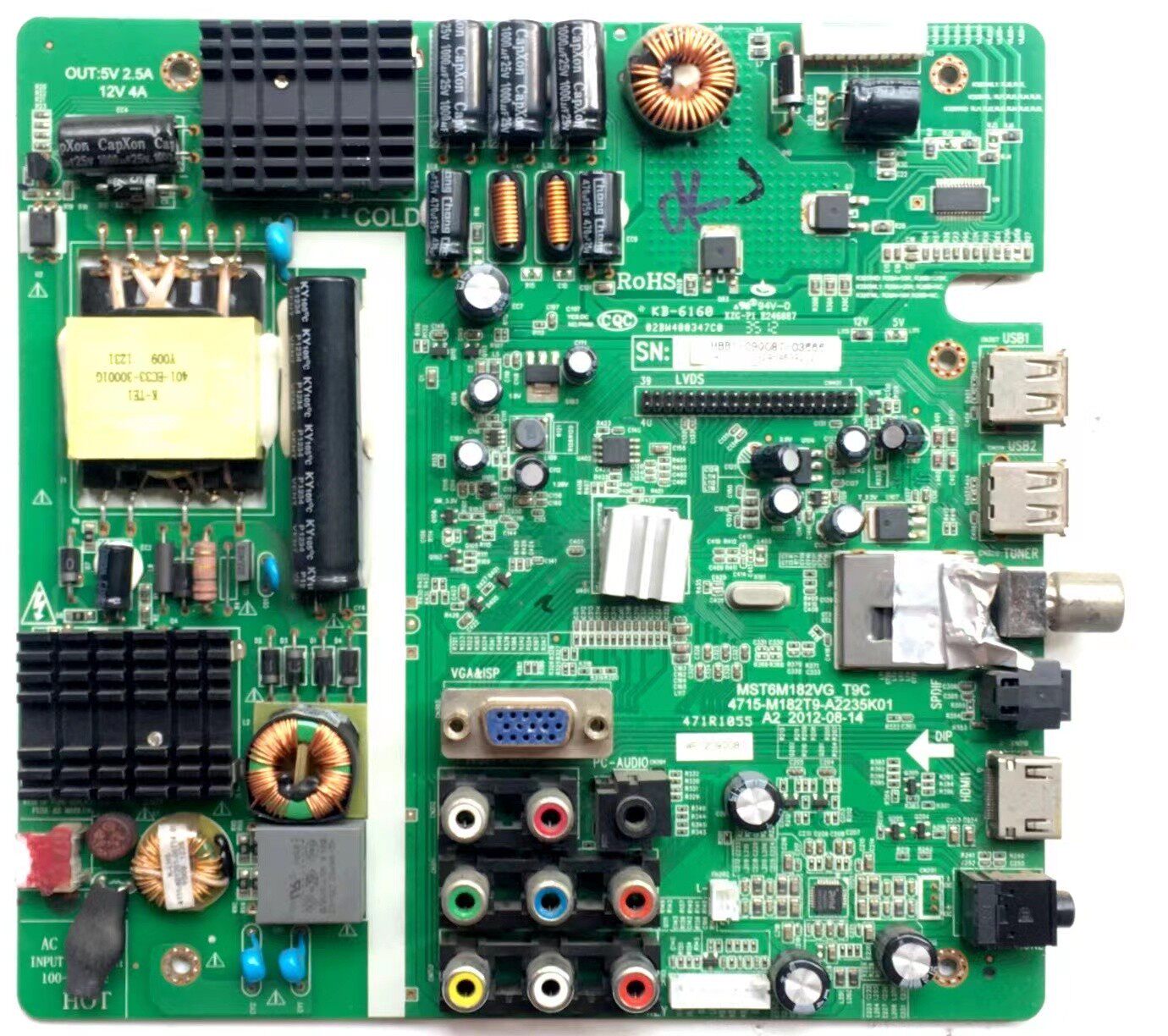 TCL LE32D99 D880 L32C11长虹LED32538主板MST6M182VG-T9C V59-T9_虎窝淘