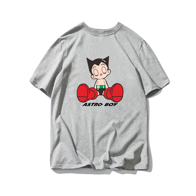 日系动漫铁臂阿童木运动纯棉t恤衫 dnaagT恤