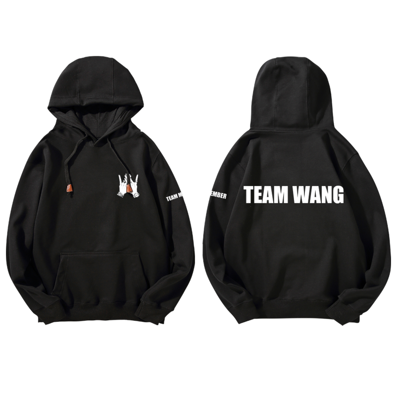 王嘉尔同款got7新款teamwang套头 dnaag卫衣