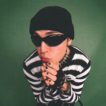 Punk Millennial Wind Future tech Sink mirror Men and women Tides Star Justine Bieber High Street Sunglasses